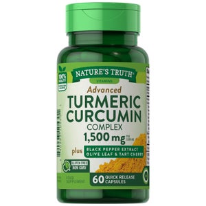 Advanced Turmeric Curcumin Complex 1500mg with Black Pepper Extract, Olive Leaf & Tart Cherry - 60 Capsules