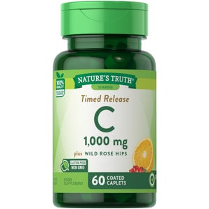 Timed Release Vitamin C 1000mg with Rosehips - 60 Caplets
