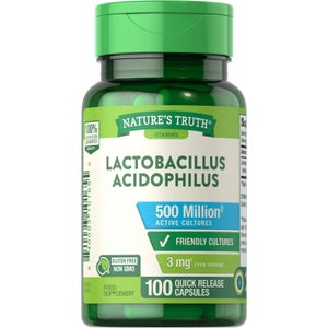 Lactobacillus Acidophilus 500 Million - 100 Capsules