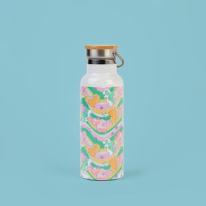 My Little Pony Trippy Rainbow Portable Insulated Water Bottle - White