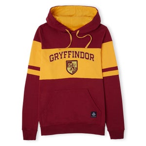 Gryffindor House Panelled Hoodie - Burgundy