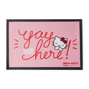Hello Kitty Yay You're Here Entrance Mat