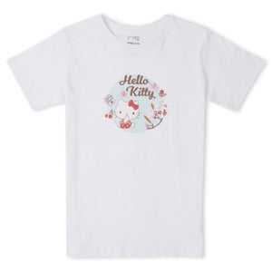 Hello Kitty Floral Kids' T-Shirt - White