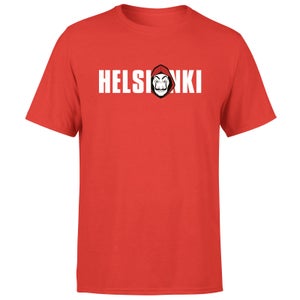 Camiseta La Casa de Papel Helsinki Hombre - Rojo