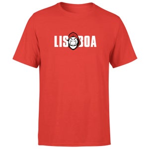 Camiseta La Casa de Papel Lisboa Hombre - Rojo