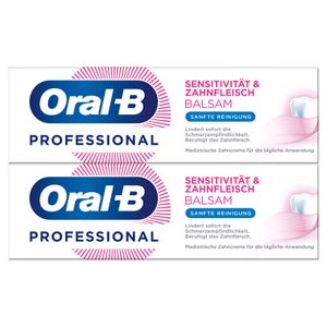 Oral-B Sensitivität & Zahnfleisch Balsam Sanfte Reinigung Zahncreme 2x75 ml