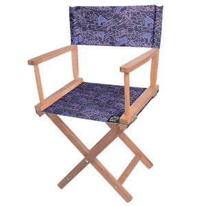 Decorsome Jaws Purple Doodle Directors Chair