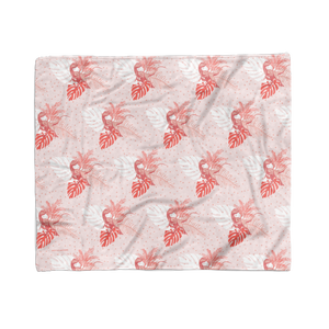 Jurassic World Pink Polka Dots Fleece Blanket
