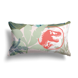 Jurassic World Tropical Logo Pattern Rectangular Cushion