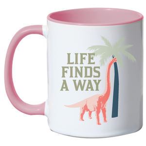 Jurassic World Life Finds A Way Mug - Pink