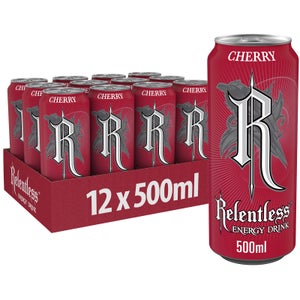 Relentless Cherry Energy Drink 12 x 500ml
