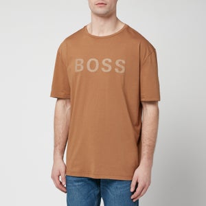 BOSS Green Men's Logo 6 T-Shirt - Medium Brown