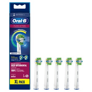 Oral-B Flos sAction Brush Head with CleanMaximiser - 5 Counts