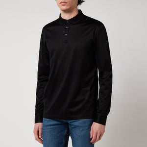 BOSS Smart Casual Men's Pearl 21 Long Sleeve Polo Shirt - Black