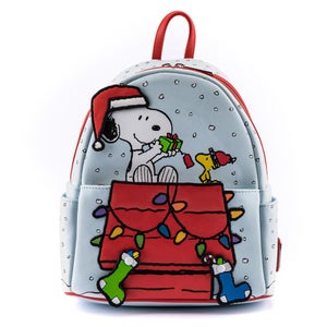 Loungefly Peanuts Gift Giving Snoopy & Woodstock Mini Backpack