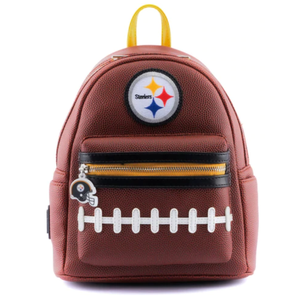 Loungefly NFL Pittsburgh Steelers Pigskin Logo Mini Backpack