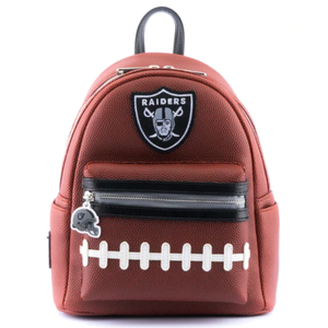 Loungefly NFL Las Vegas Raiders Pigskin Logo Mini Backpack