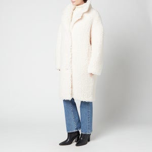 Stand Studio Women's Anika Faux Fur Cloudy Coat - Off White