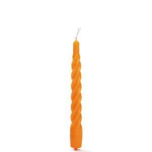 anna + nina Twisted Candle Orange - Set of 6