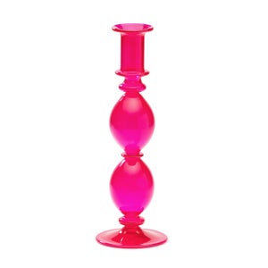 anna + nina Paradise Pink Glass Candle Holder