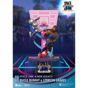 Beast Kingdom Space Jam: A New Legacy D-Stage PVC Diorama Bugs Bunny & Lebron James New Version 15 cm