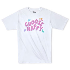 Disney Choose Happy Oversized Heavyweight T-Shirt - White