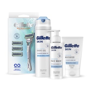 Gillette Skinguard Razor, Blades and Skincare Bundle