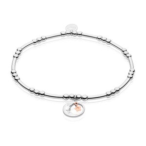 Moon and Star Affinity Bead Bracelet 16.5-17.5cm