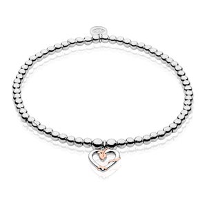 Tree of Life® Vine Heart Affinity Bead Bracelet 16.5-17.5cm