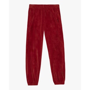 Les Girls Les Boys Women's Velour Loose Fit Joggers - Orange