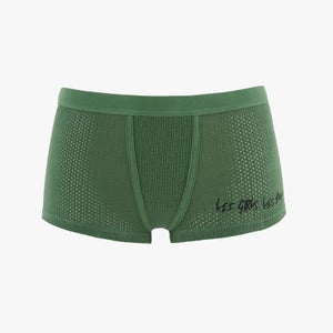 Les Girls Les Boys Women's Cotton Perforated Shorts - Green