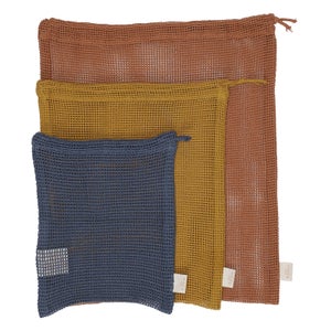 Haps Nordic Sustainable Mesh Grocery Bags - Autumn Mix (3 Pack)