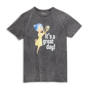 Inside Out Joy Unisex T-Shirt - Black Acid Wash