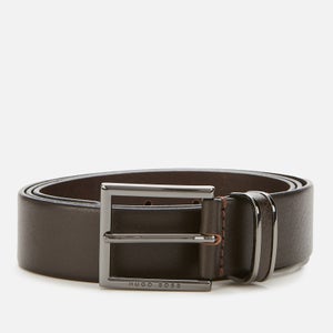 BOSS Men's Canzion Leather Belt - Dark Brown
