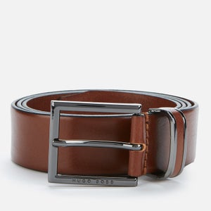 BOSS Men's Canzion Leather Belt - Medium Brown