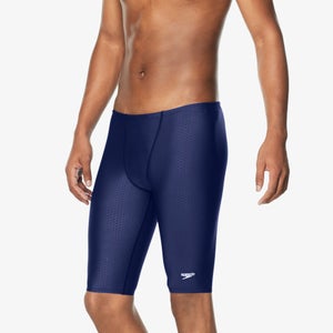 Speedo Men's Endurance Polyester Solid Jammer Swimsuit 