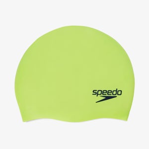 Black Details about   Speedo Solid Silicone Swim Cap 