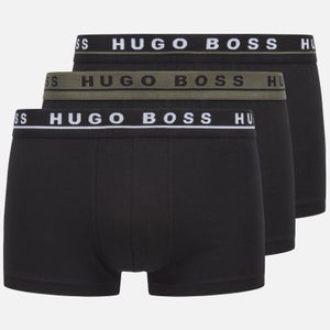 BOSS Bodywear Men's 3-Pack Trunks - Black/Charcoal