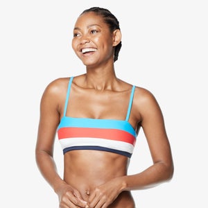 Adjustable Colorblock Bikini Top