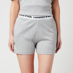 KARL LAGERFELD Women's Logo Pyjama Shorts - Grey