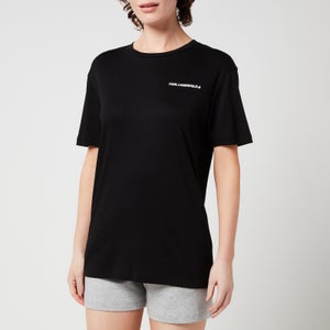KARL LAGERFELD Women's Logo Pyjama T-Shirt - Black