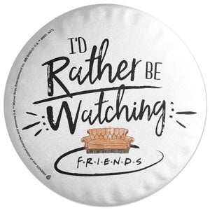 Decorsome x Friends I'd Rather Be Watching Round Cushion