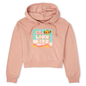 Disney The Lion King Women's Cropped Hoodie - Dusty Pink