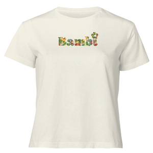Disney Bambi Women's Cropped T-Shirt - Cream