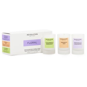 Clear Collection Floral Mini Candle Gift Set