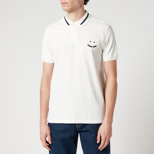 PS Paul Smith Men's Happy Logo Polo Shirt - Off White