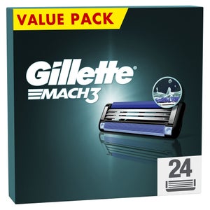 Gillette Mach3 Manual Razor Blades 24ct