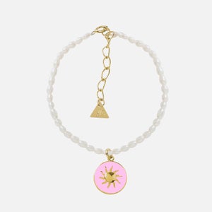 Wilhelmina Garcia Women's Cosmic Love Pearl Bracelet - Pink