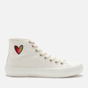 Paul Smith Women's Kibby Hi-Top Trainers - Off White Heart