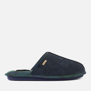 Barbour Men's Foley Suede Slippers - Navy